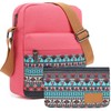 H HIKKER-LINK Lindo bolso cruzado y bolso casual de lona