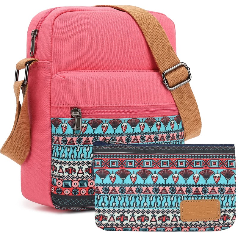 H HIKKER-LINK Lindo bolso cruzado y bolso casual de lona