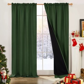 Deconovo Store 2 Cortina Forro Blackout Aislamiento Térmico Ruido 132x274cm