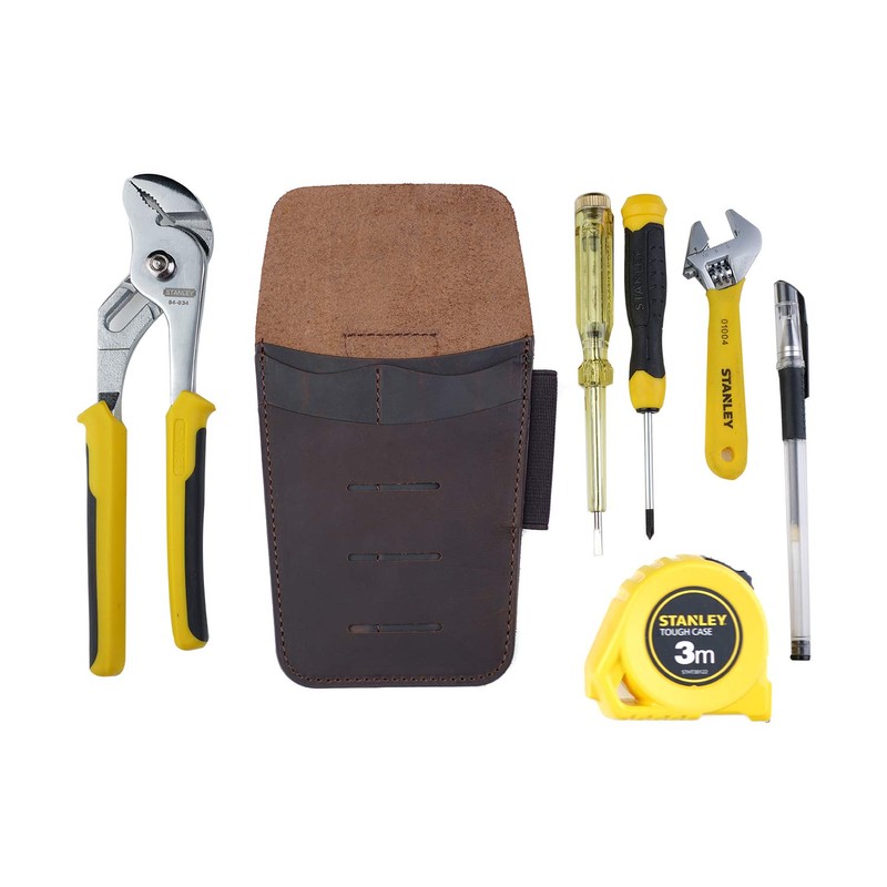 VIPERADE PJ14 Leather Tool Pouch, Tape Measure Holder, Pliers Pouch,