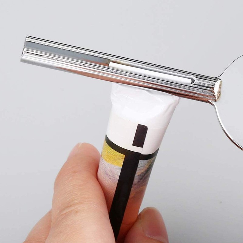 8 Pieces Metal Toothpaste Squeezer, Tube Squeezer, Stainless Steel, Roll