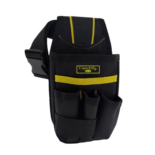 Copechilla Black Professional Tool Bag with Adjustable Belt and Belt