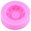 Mujiang 3D Round Tire Fondant Mold Truck Wheel Silicone Molds