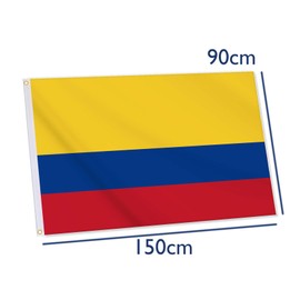 Colombia Flag,Big 3x5 FT Colombian Flag,36x60 Inch Large Digitial Double-Printed Durable 75D Thick Polyester Decorations with 2 Brass Grommet