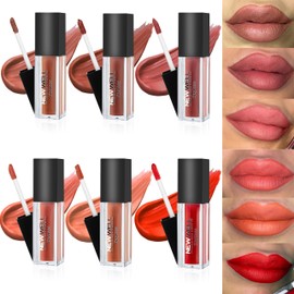 NEW WELL Matte Lip Gloss Liquid Lipstick 24 Hours Hold, Waterproof, Intense Colours, Vegan Liquid Lip Gloss (03)