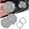 2pcs Bling Car Cup Holder Coasters & 2pcs Push Start