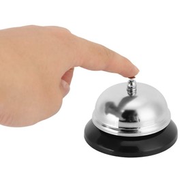 Service Bell, Stainless Steel Service Desk Bell Dinner Bell for Kitchen Cafe Restaurant