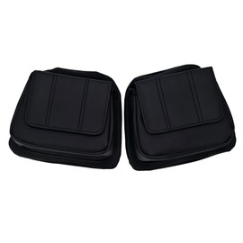 Lynlane 1 Pair Magnetic Motorcycle Lower Fairing Door Pocket, Panels Storage Pouches Fit for Harley Touring Electra Glide, Road Glide, Street Glide, Tri Glide Ultra Limited CVO 2014-2024 (Black)