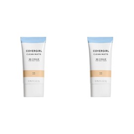 COVERGIRL - Clean Matte BB Cream, Oil-Free, Long-Lasting, Sensitive Skin, Lightweight, 100% Cruelty-Free (Pack of 2)
