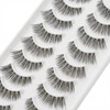 LZM 14mm False Lashes Lashes Wispy False Eye Lashes Soft