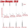 Dr.Fish 10 Pack Drop Shot Rig/Texas Rig with Rolling Barrel