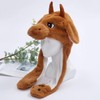 Plush Animal Ear Moving Jumping Hats Movable Dancing Ear Flap
