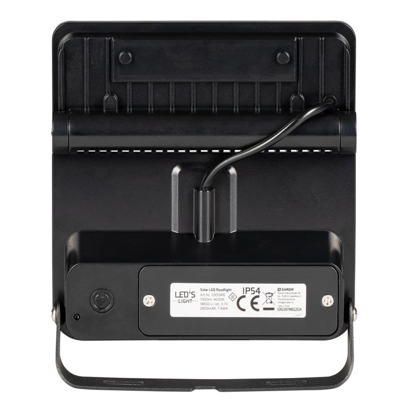 LED's light 0300416 Solar LED Spotlight 8 W Black Motion