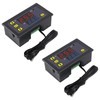Coliao 2pcs Digital Temperature Controller W3230 Digital LED Thermostat Switch