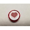 Valentine Gift Basket Supply Foil wrapped chocolate covered cookie Heart