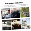 Outanaya 1Set Car Tissue Holder Premium Leather Napkin Holder for