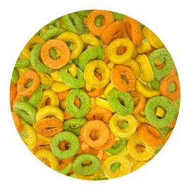 Exotic Nutrition Fruity O's - Colorful Fruity Treat for Sugar Gliders, Degus, Chinchillas, and Other Small Pets