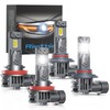 rimthin 9005 H11 Bulbs Combo, 800% Brighter H9 H8 HB3