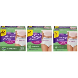 Always Discreet Incontinence Postpartum Underwear For Women S/M/L/XL  - XL - 30 Count