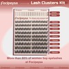 Focipeysa Focipeysa Wispy Lash Extension Natural Eyelash Clusters Pestañas Postizas
