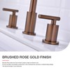 TRUSTMI 2 Handle 8 Inch Widespread Bathroom Sink Faucet with