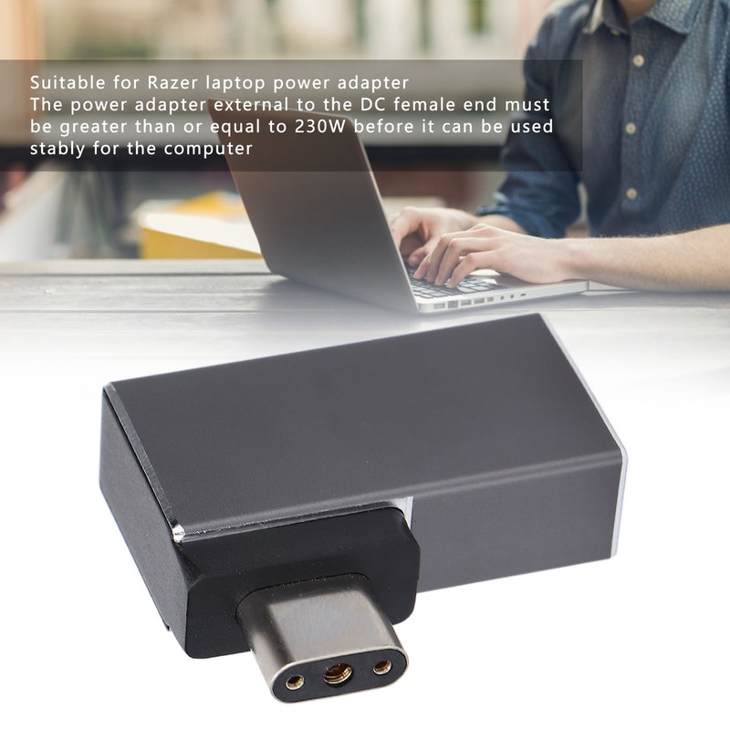 Laptop Power Adapter DC Female to 3Pin Portable Power Adapter