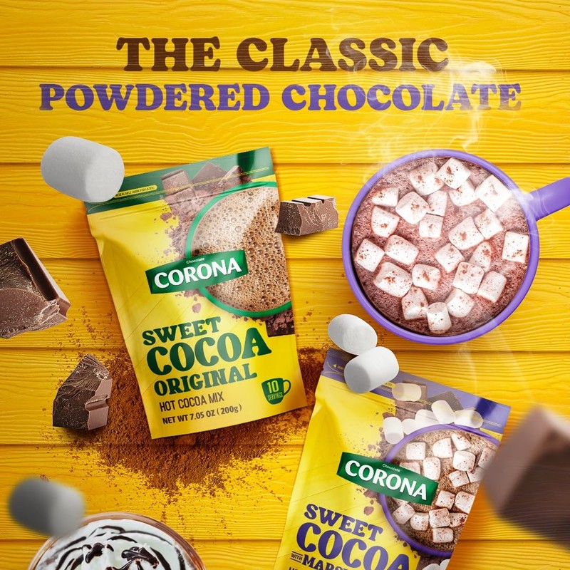Corona, Sweet Cocoa Original, Instant Powder Mix, 7.05 Ounces, Pack
