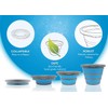 BRAMBLE 10 Litre Collapsible Bucket Portable Cleaning Fishing Camping Silicon,