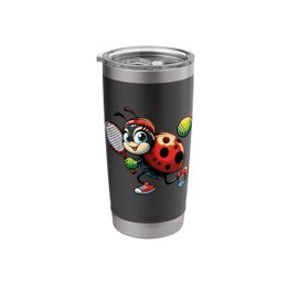 Ladybug Tennis Club Animals Sport Tournament Players Stainless Steel Insulated Tumbler