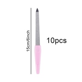 Nail File, Diamond Nail File, 11 Packs Professional Nail File, Double Nail File, Metal Manicure with Non-Slip Handle, Nail File for Manicure