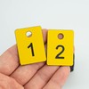 StayMax Plastic Numbered Tags Rectangle Key Number Tags Number Disc
