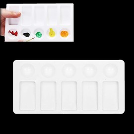 Watercolor Palette, Paint Palettes for Painting Rectangular Mixing Tray 10 Well Painting Palette Paint Mixing Palette Flat Gouache Wet Palette Watercolour Paint Palette for Watercolor Oil Art Painting