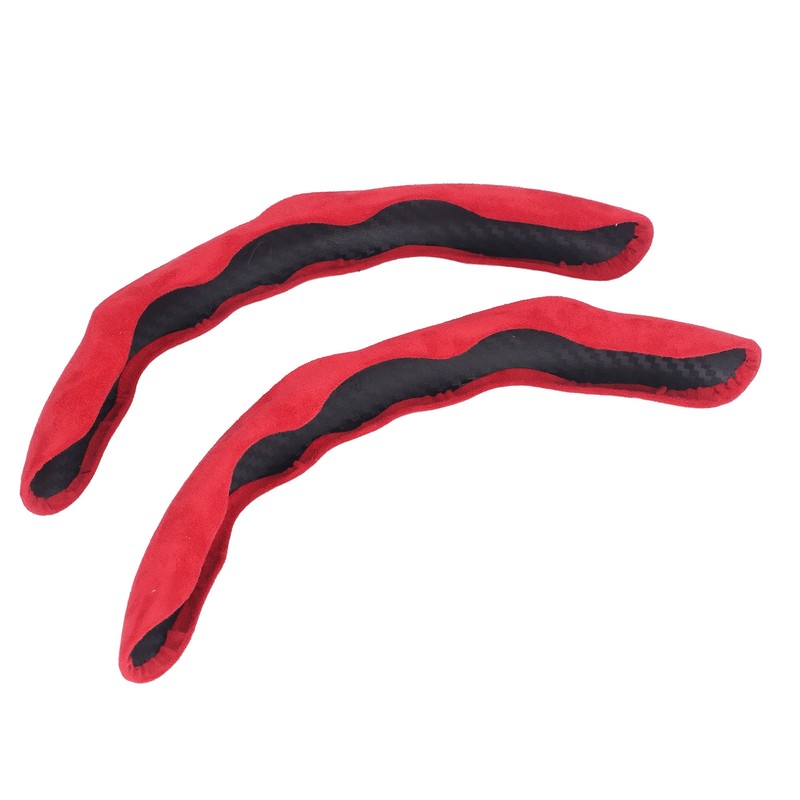 2PCs Car Steering Wheel Cover Segmented Protector Anti Skid Replacement