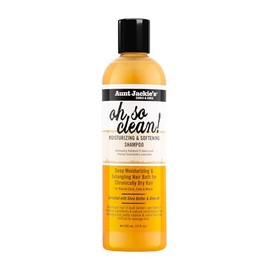 Aunt Jackie's Oh So Clean Lather-rich Deep Moisturizing Shampoo, Revives Fragile, Dry Hair, Enriched with Coconut Oil, Shea Butter and Extra Virgin Ol