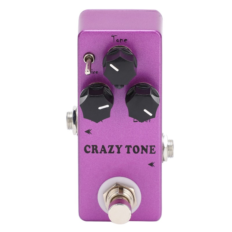 Distortion Guitar Effect Pedal Crazy Tone Fully Analog Circuit Accessory