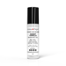 Aroma Depot 10ml. Sweet Vanilla Unisex Perfume/Body Oil Our Interpretation, Premium Quality Uncut Fragrance Oil