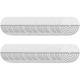 100 Uds. Protectores de Escudo Térmico para el Cabello con Escala, Hoja de Extensión de Cabello, Protector de Pegamento de PVC Transparente de un Solo Orificio Herramientas de Extensión de Cabello