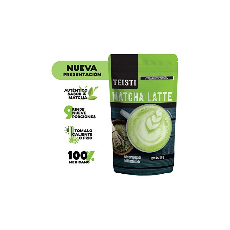Teisti - Matcha Latte 180g - polvo para preparar deliciosa