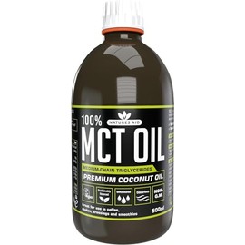 Natures Aid Natures Aid 100% MCT Oil - Premium Coconut Oil 500ml (Pack of 2)