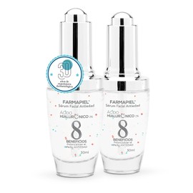 Farmapiel - Sérum Ácido Hialurónico | 30g | Skin Care Suero Rejuvenecedor I Microesferas Vitaminas A + C + E para Hidratación Profunda | Anti Arrugas Aporta Luminosidad y Disminuye Líneas de Expresión (2 Pack)