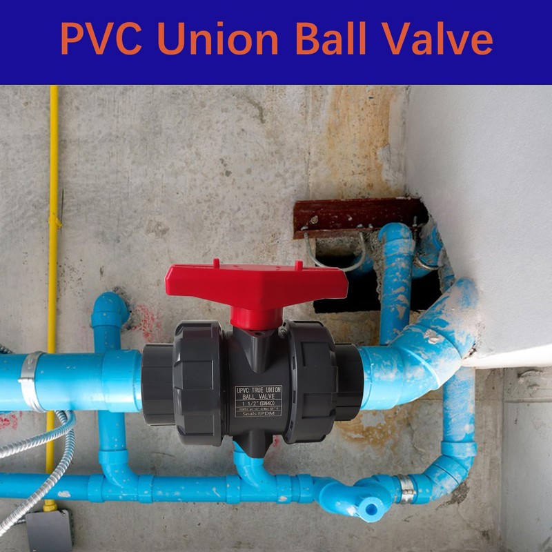 PVC Union Ball Valve, 1 Inch (DN25) True Union Full