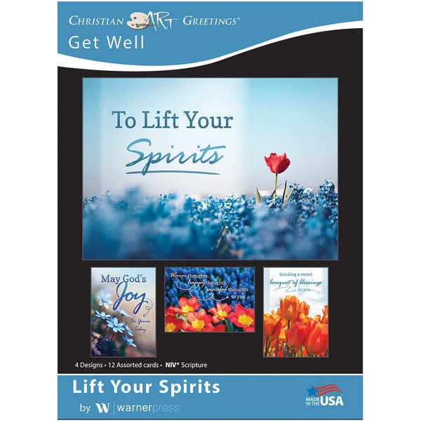 Lift Your Spirits - NIV Scripture Greeting Cards - Get Well - (Box of 12)