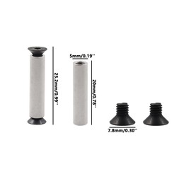 Knife Handle Bolts,ULIFESTAR Alloy Steel Knives Maker Screws,Flat Head Rivets Screw Fastener Nut,10PCS DIY Scale Screw Fastener,Knife Handle Rivets Screws for DIY Making