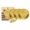 SATVIK 6 Pc Set Pure Brass Pujan Prasad Bhog Thali