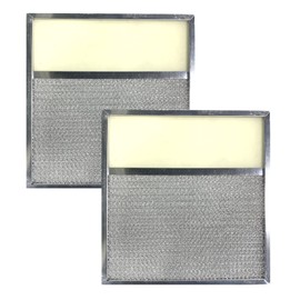 2-Pack Air Filter Factory 11-7/16 x 11-3/4 x 3/8 Inches Range Hood Aluminum Lens Grease Filters