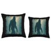 Bigfoot in The Forest Adventure Outdoors Lovers Men Women Throw