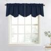 NICETOWN Scalloped Valance Curtain for Bedroom - Thermal Insulated Light