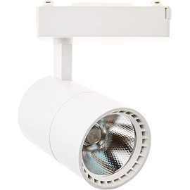 JANDEI - Ceiling Spotlight Led Track Light 40W, Cool Light 6000K, 2700 Lumens, 220V 50-60Hz Single Phase, Aluminium for Dressing Room, Shop, Shop Window, Office. Colour White