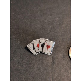 Unbranded Enamel Pin Of "Four Aces"