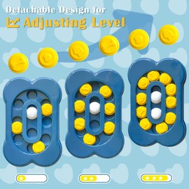 Adjustable Difficulty Dog Puzzle Toys-RongBuk Dog Enrichment Toys, Dog Bones for Dog Training Treats, Puppy Training Treats, Dog Puzzles for Cats, Small and Medium-Sized Dogs